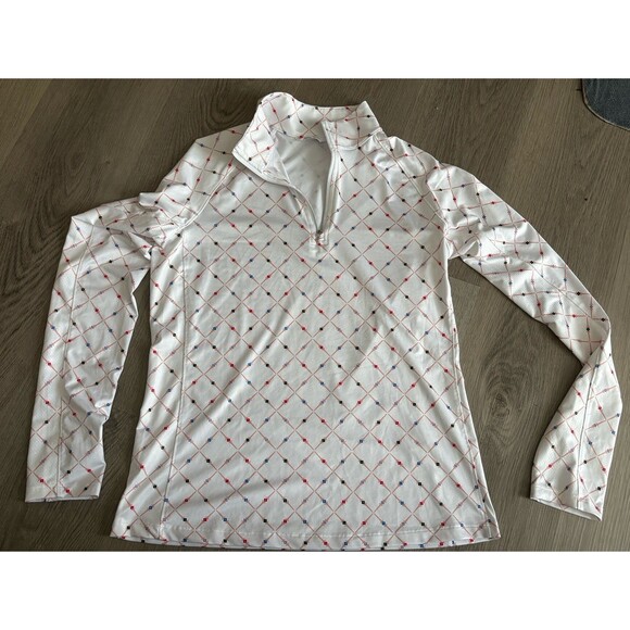 LADY HAGEN WOMENS PRINTED UV LONG SLEEVE GOLF TOP SIZE S EUC - Picture 3 of 10